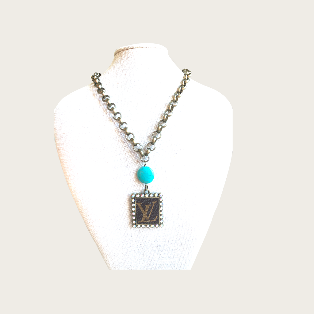 Repurposed Louis Vuitton Pendant Necklace - Authentic Rework – Loom &  Magpie Boutique