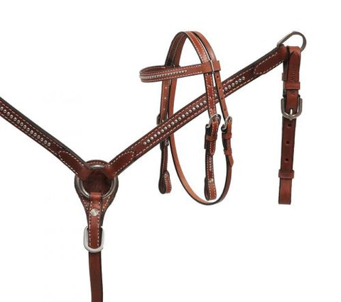 Mini Leather Dotted Tack Set
