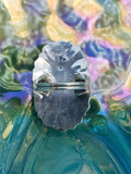 Native American Made Sterling Silver and Turquoise Cluster Ring
