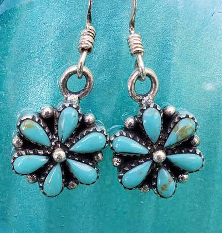 Native Pawn Cluster Earrings