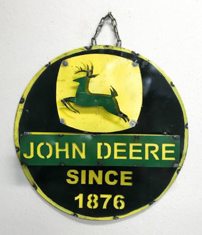 John Deere Metal Sign