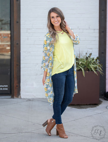 Budding Romance Floral Kimono