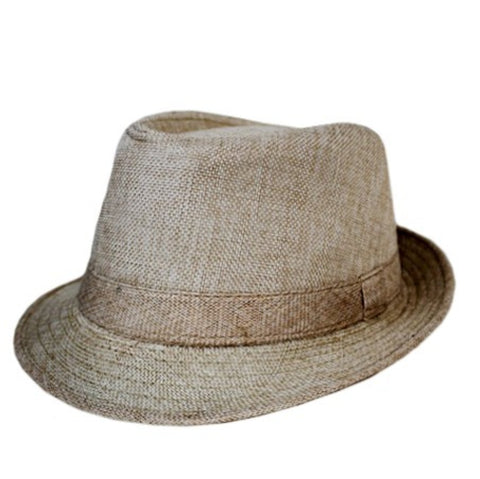 Khaki Fedora Hat