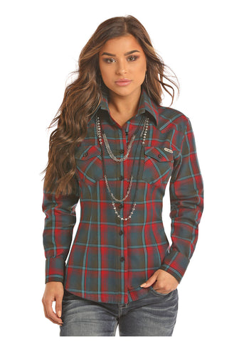 Panhandle Women's Holiday Flannel Button Up