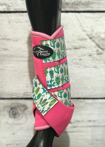 Ortho Equine Hot Pink Cactus Sport Boots