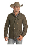 POWDER RIVER OUTFITTERS MEN'S FORREST PLAID COAT