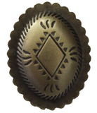 Large Oval Concho Wild Rag Slide