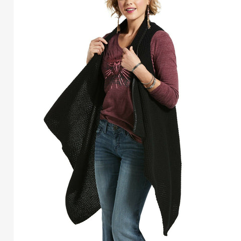 Ariat® Ladies Highland Long Black Sleeveless Vest Top