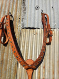 Martin Hexagon Copper & Turquoise Dots Natural Breastcollar