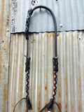 Reinsman Black & Blue Rolled One Ear Headstall