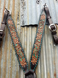 Turquoise Inlay & Buckstitch Breast Collar