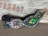 Black Aztec Spur Straps