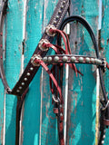 Turquoise Copper Spots Headstall