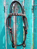 Turquoise Copper Spots Headstall