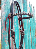 Turquoise Copper Spots Headstall