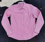 Women's Cinch Pink Stripe Button Up
