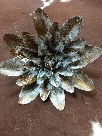 Metal Wall Painted Flower