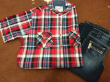 Boy's Plaid Button Up