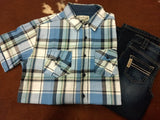 Boy's Plaid Button Up