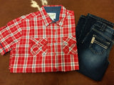 Boy's Plaid Button Up