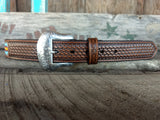 Teal & Black Beaded Inlay Belt