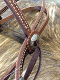 HR 5/8" Browband Barb Wire Headstall