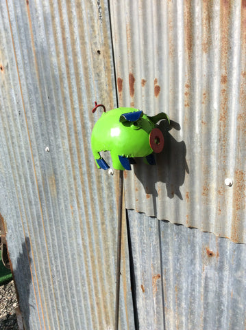 Recycled Metal Pig on a Stick