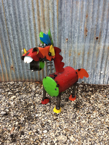 Small Recycled Metal Crazy Horse