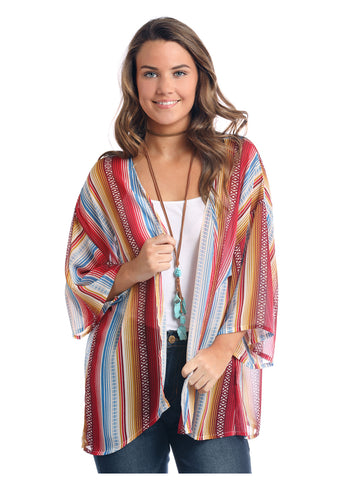 Panhandle Women's Stripe Kimono