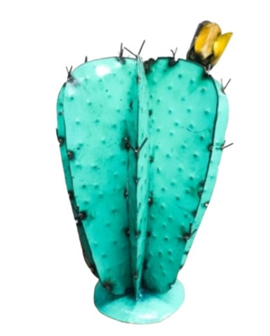 Turquoise Cactus w/ Flower