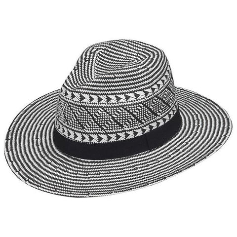 M&F Western Twister 2 Tone Vented Hat, Black & White