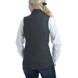 Cinch Ladies Concealed Carry Grey Printed Bonded Vest