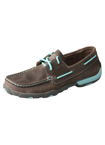 Twisted X Women's Grey & Blue Moccasin