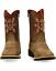 Double Barrel Toddler Boys' Clay Western Boot - Square Toe
