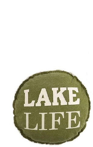Mud Pie Lake Life Pillow