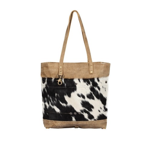 Myra Bag Cocoa Leather & Cowhide Purse