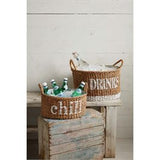 Mud Pie Woven Party Tub Set