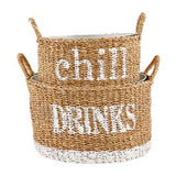 Mud Pie Woven Party Tub Set
