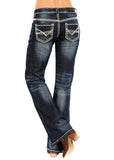 Rock & Roll Heavy Embroidered Riding Jean