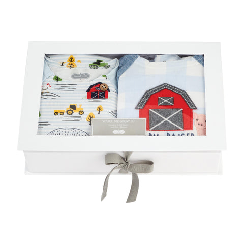 Mud Pie Blue Farm Watch Me Grow Set