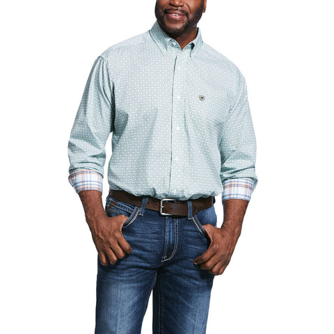 Wrinkle Free Zillowbrook Print Classic Fit Shirt